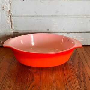 Vintage Anchor Hawking Fire King Ombré Casserole Dish